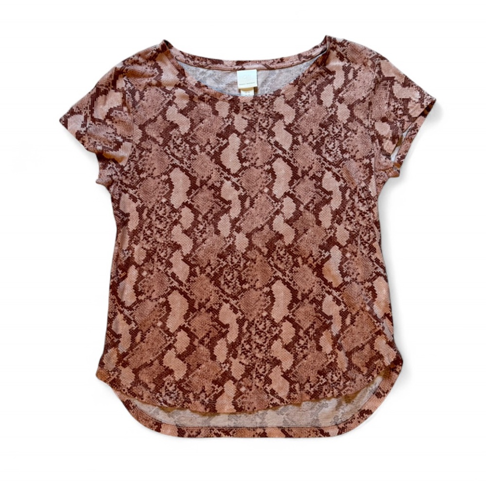 Pink Snake Print Women's Top XS